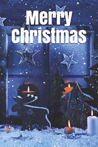 Merry Christmas Notebook, Christmas Journal, Christmas Diary, Santa Claus - One Subject - 120 Pages