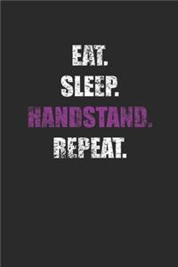 Eat Sleep Handstand Repeat: Gymnastics Notebook, Graph Paper (6" x 9" - 120 pages) Sports Themed Notebook for Daily Journal, Diary, and Gift