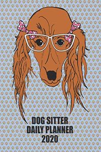 Dog Sitter Daily Planner 2020