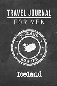 Travel Journal for Men Iceland