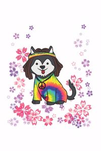 Hippie Dog Notebook