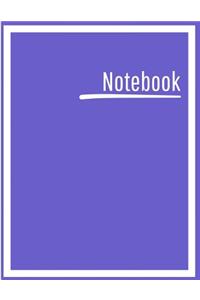 Notebook: College Ruled, Lined, Notebook for School, Work, 1 Subject, Blue Purple, Soft Cover