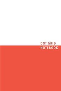 Orange Dot Grid Notebook