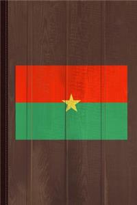 Burkina Faso Flag Journal Notebook