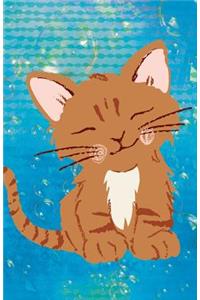 Journal Notebook For Cat Lovers Orange Kitten