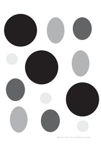 Black & Grey Circle Notebook Tablet