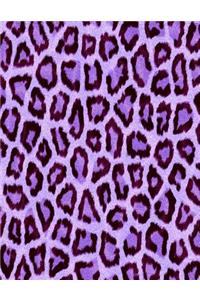 Purple Leopard Print Notebook