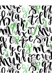 My Big Fat Journal Notebook Sparkly Letters Pattern 16
