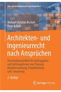 Architekten- Und Ingenieurrecht Nach Ansprüchen