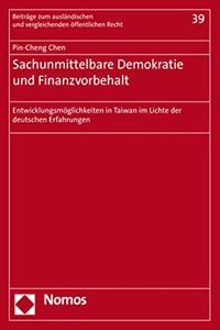 Sachunmittelbare Demokratie Und Finanzvorbehalt