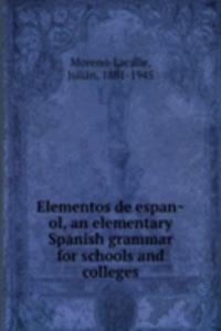 ELEMENTOS DE ESPAN  OL AN ELEMENTARY SP