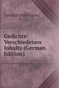 Gedichte: Verschiedenen Inhalts (German Edition)