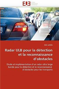 Radar Ulb Pour La Détection Et La Reconnaissance d''obstacles