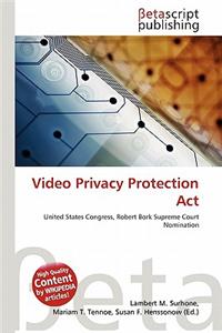 Video Privacy Protection ACT