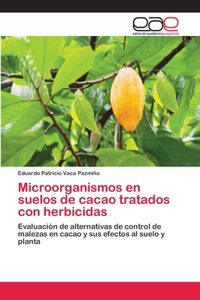 Microorganismos en suelos de cacao tratados con herbicidas