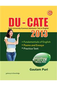DU-CATE: Delhi University-Common Admission Test in English 2013