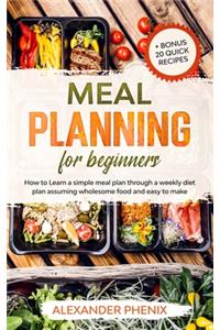 Meal planning for beginners