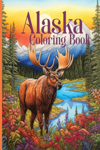 Alaska Coloring Book for Kids and Adults