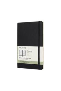 2019 Moleskine Horizontal Black Large Weekly 12-month Diary Soft