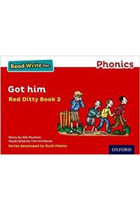 Read Write Inc. Phonics: Red Ditty Book 2 Got Him
