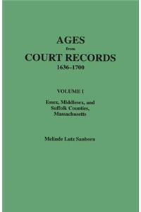 Ages from Court Records, Essex, Middlesex, and Suffolk Counties, Massachusetts