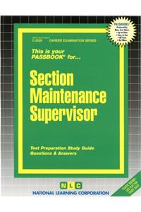 Section Maintenance Supervisor