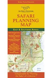 Safari Planning Map to East and Southern Africa