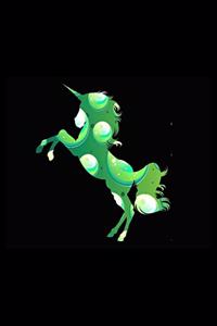 Unicorn Green Bubbles