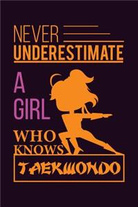 Never Underestimate A Girl Who Knows Taekwondo