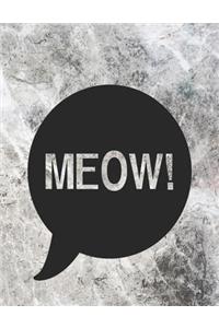 Cat Meow Notebook for Notes Jotter Blanked Lined Writing Journal