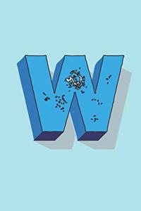 Letter W Monogram Notebook