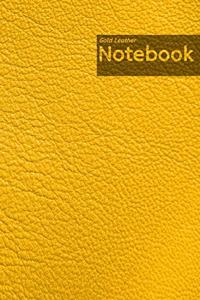 Gold Leather Notebook