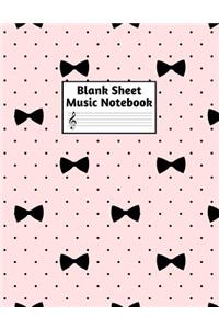 Blank Sheet Music Notebook