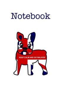 Keep Calm French Bulldog Notebook