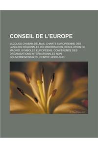 Conseil de L'Europe