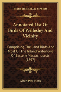 Annotated List Of Birds Of Wellesley And Vicinity
