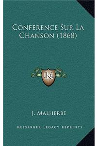 Conference Sur La Chanson (1868)