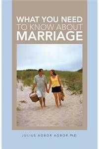 What You Need to Know about Marriage