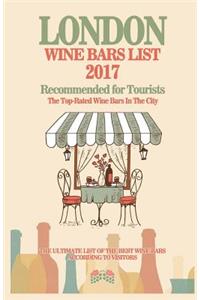 London Wine Bars List 2017