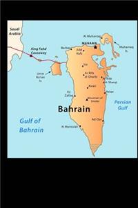 Map of Bahrain Journal: 150 Page Lined Notebook/Diary