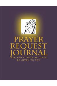 Prayer Request Journal