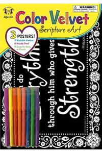 Velvet Scripture Art Philippians 4:13