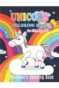 Unicorn Coloring Book for Kids Ages 4-8