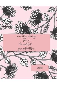 2020 Weekly Diary for my beautiful grandmother
