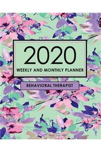 2020 Weekly and Monthly Therapy Planner