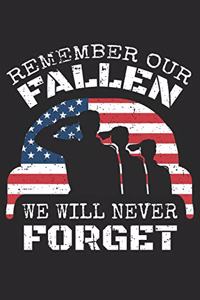 Remember Our Fallen We Will Never Forget