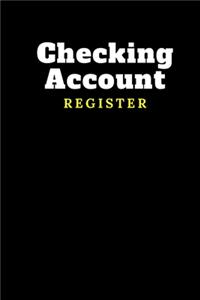 Checking Account Register