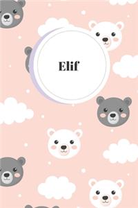 Elif: Ruled Travel Diary Notebook or Journey Journal - Lined Trip Pocketbook for Men and Women with Lines