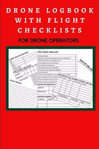 Drone Logbook with Flight Checklists
