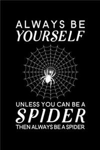 Always Be Yourself Unless You Can Be A Spider Then Always Be A Spider